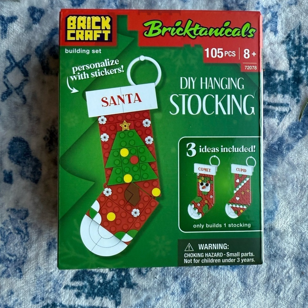 Brick Craft DIY Hanging Stocking Kit